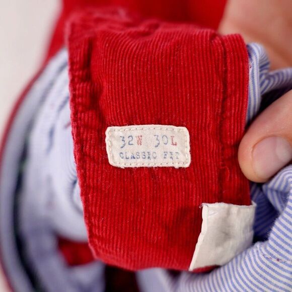 J. Crew Corduroy Cotton Flat Front Mid Rise Cotton Pants 32/29 Classic Fit‎ - Picture 6 of 7